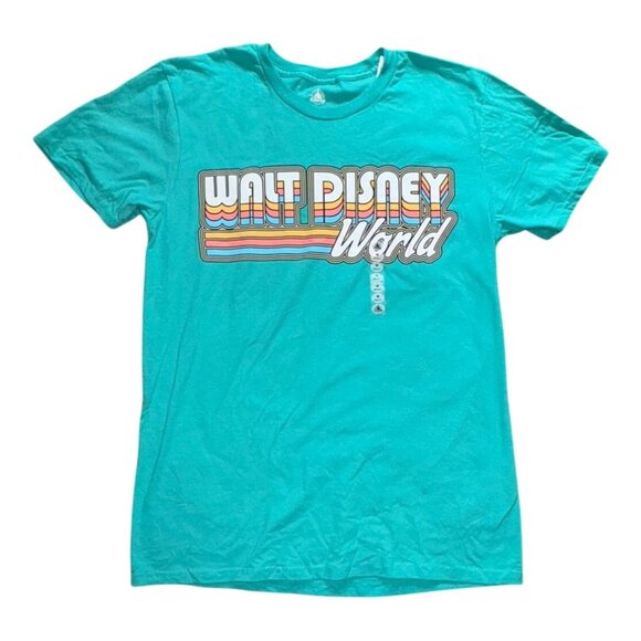 Disney Other - Disney Parks Walt Disney World Graphic Print T-Shirt-Teal-Size M-NWT